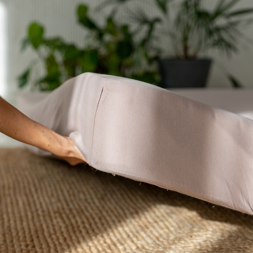 Изображение товара PASIONARIA Простыня на резинке "Джерси", Бежевый; размер 160х200х20 см