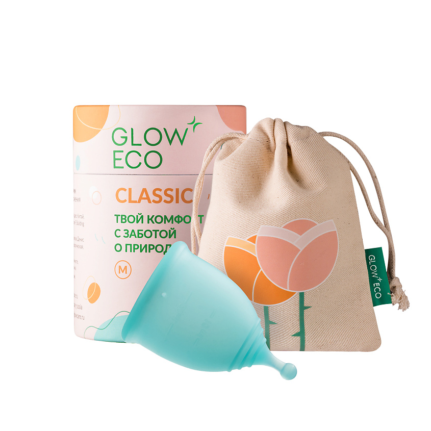Изображение товара GLOW 24K GOLD CARE Менструальная чаша СLASSIC М с мешочком, Чаша Classic размер М