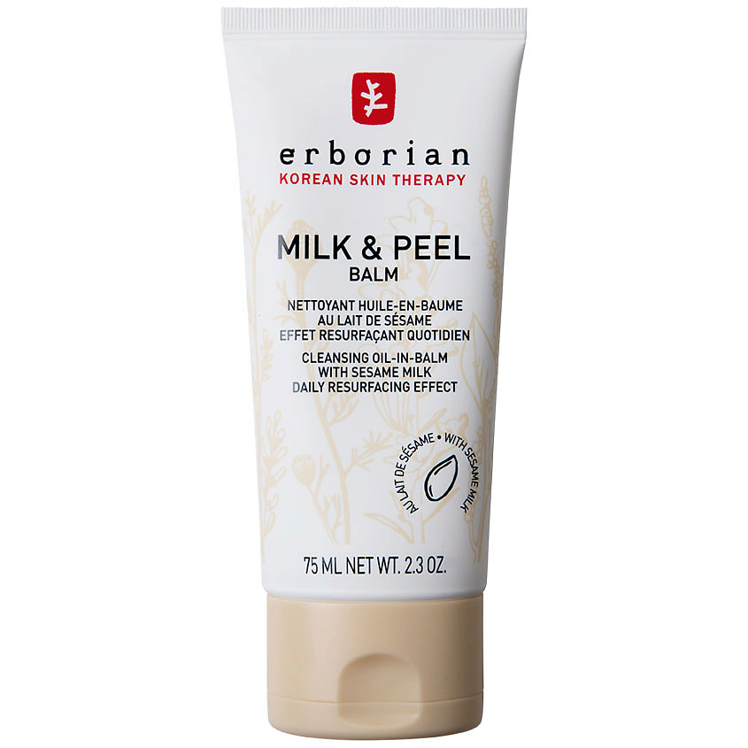 Изображение товара ERBORIAN Разглаживающий бальзам-пилинг Кунжутное молоко Milk & Peel, 75 мл