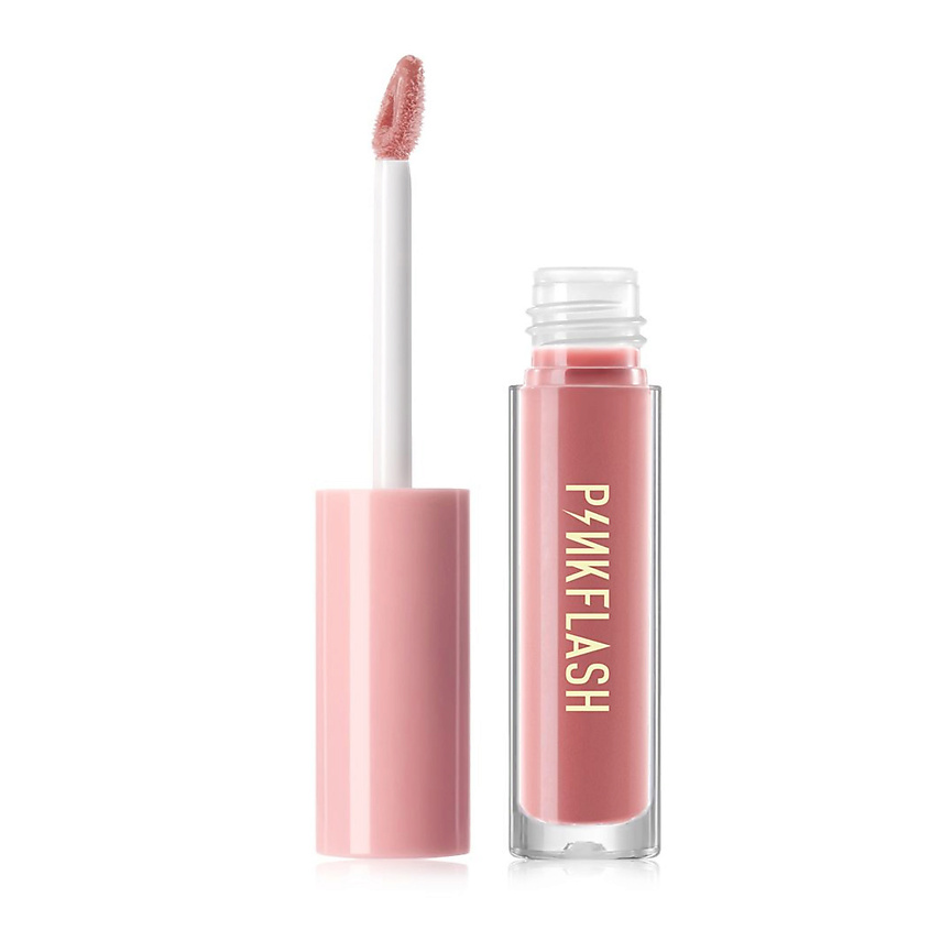 Изображение товара Глянцевый увлажняющий блеск для губ Pink Flash Oh My Gloss G02 нюдовый розовый