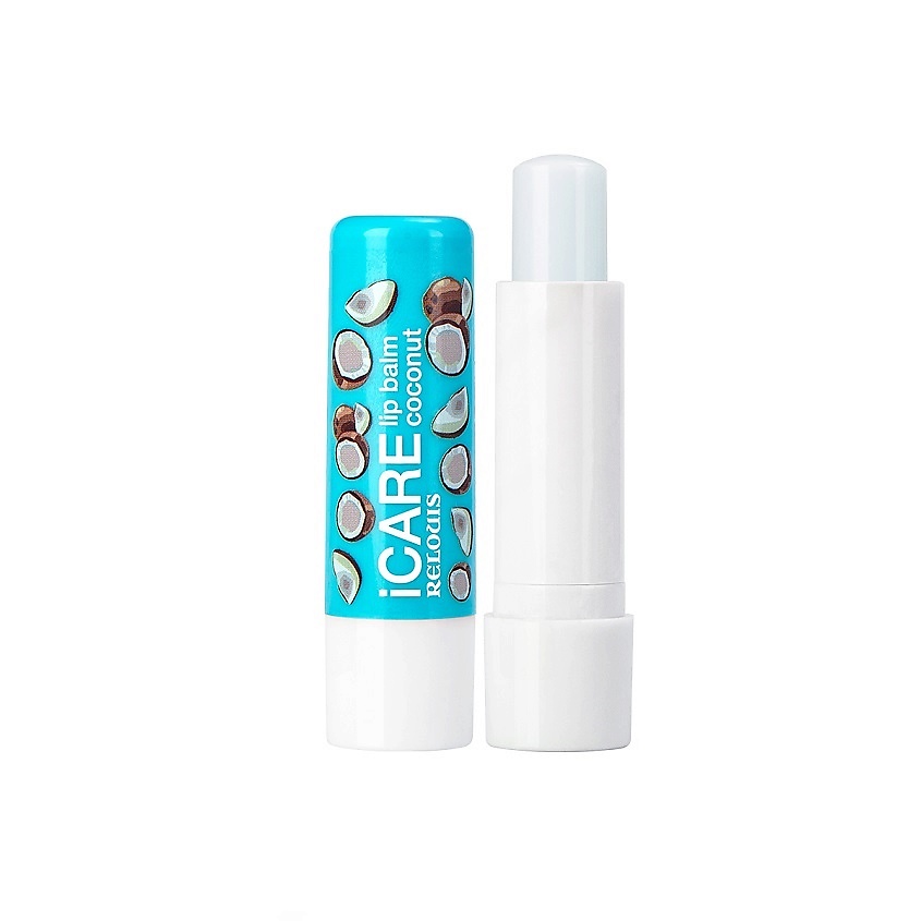 Изображение товара RELOUIS Бальзам-уход для губ "iCARE lip balm" coconut, цвет: Прозрачный, 5 г