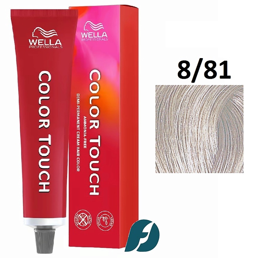 Изображение товара WELLA PROFESSIONALS Интенсивное тонирование для волос Color Touch, 8/81 серебряный