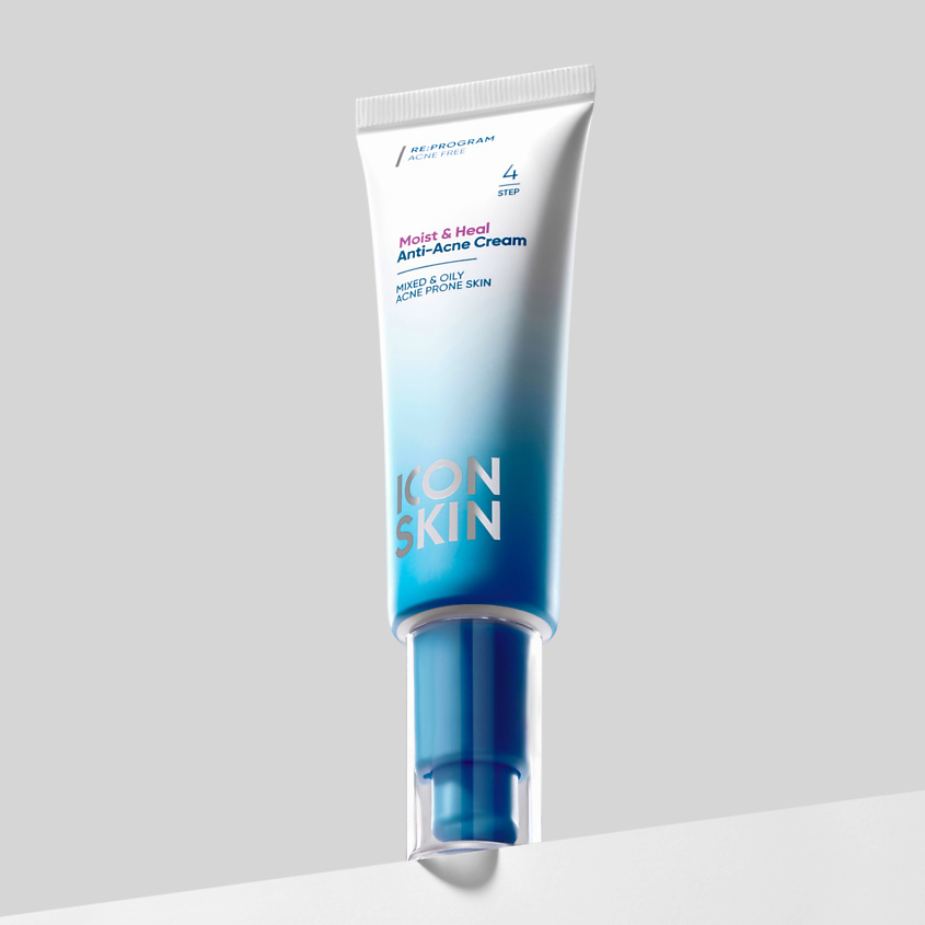 Изображение товара ICON SKIN Увлажняющий крем для кожи, склонной к акне Moist & Heal, 50 мл