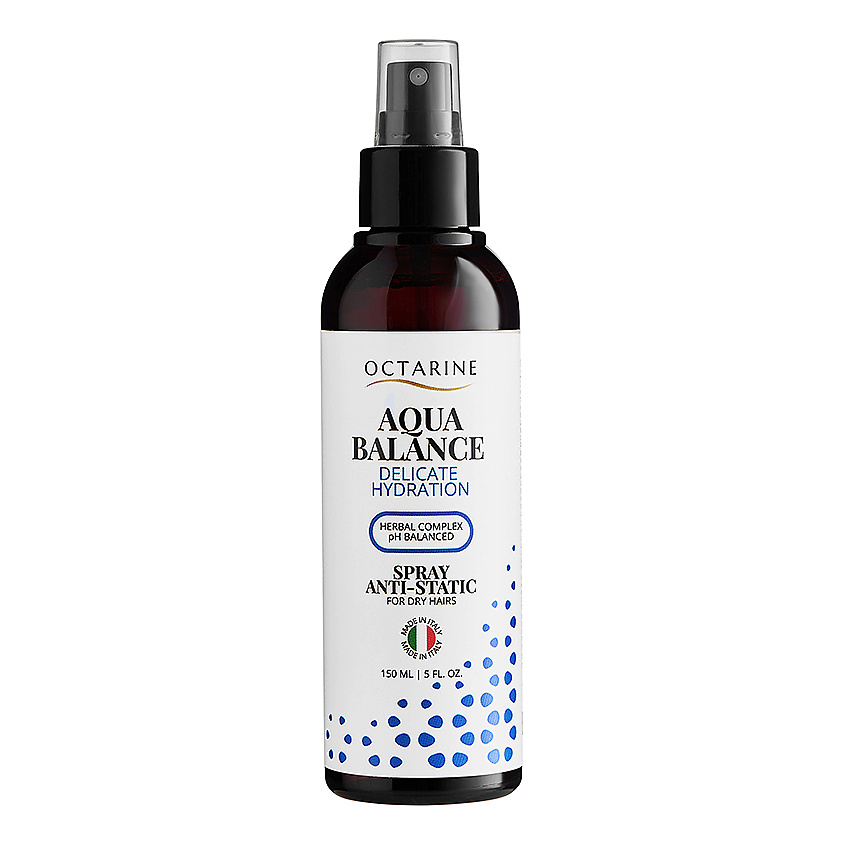 Изображение товара OCTARINE Увлажняющий cпрей для сухих волос Aqua Balance Delicate Hydration Spray Anti-Static, 150 мл