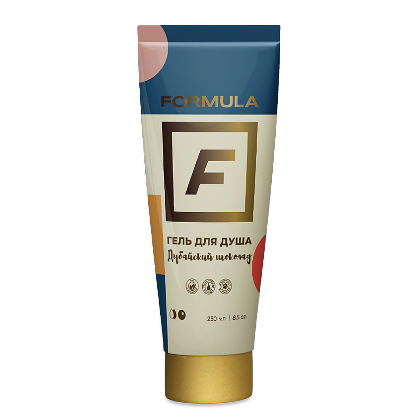 Изображение товара Гель для душа Дубайский шоколад FORMULA 250 мл аромат орехов и шоколада