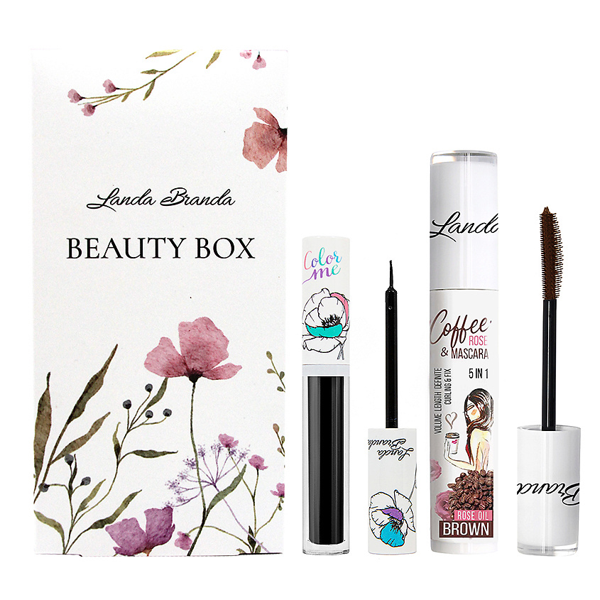 Изображение товара Подарочный набор для макияжа ресниц и глаз LANDA BRANDA № 87 Brown