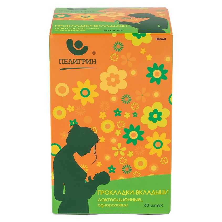 Изображение товара ПЕЛИГРИН Прокладки-вкладыши лактационные одноразовые для груди, 1 шт.