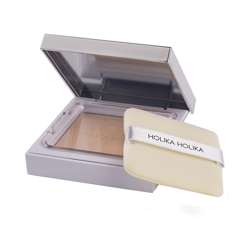 Изображение товара HOLIKA HOLIKA Пудра Naked Face Veil-Fit Cover Pact, № 01, Light Beige, 12 г