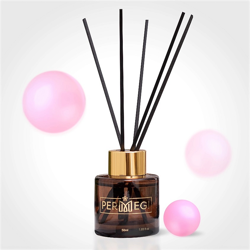Изображение товара PERMEGI Диффузор для дома с палочками "Бабл Гам", 50 мл; Аромат Бабл Гам