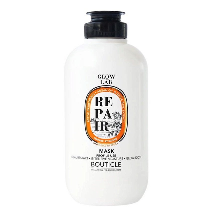 Изображение товара Маска для волос BOUTICLE восстанавливающая придающая сияние 250 мл для поврежденных волос