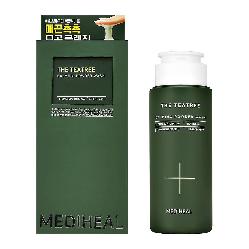 Изображение товара MEDIHEAL Энзимная пудра для лица THE TEATREE с экстрактом чайного дерева (успокаивающая), 50 г