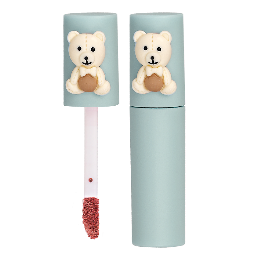 Изображение товара CUODUI Тинт для губ матовый с мишкой, 2 г; цвет: персиковый; Тон 1