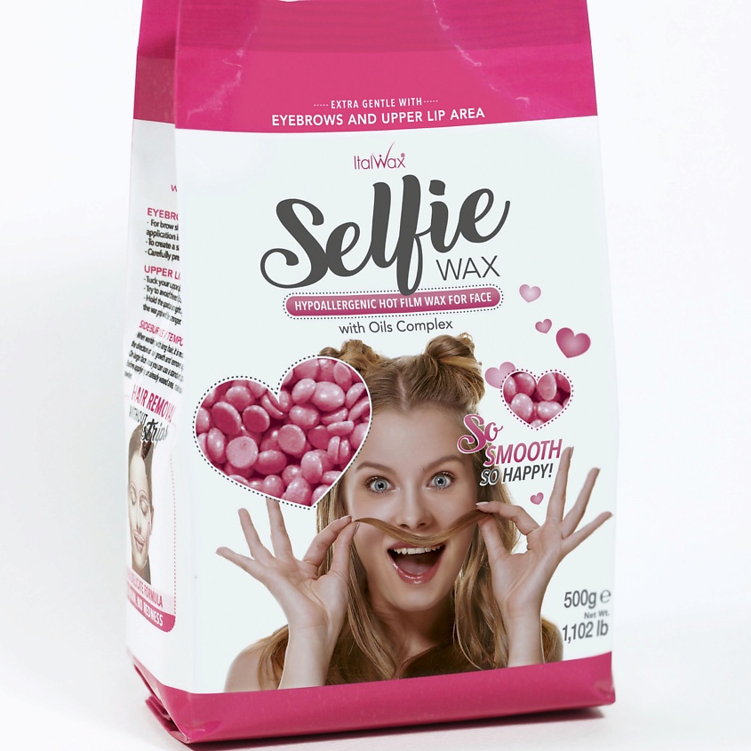 Изображение товара ITALWAX Воск горячий (пленочный) Selfie гранулы, 500 г