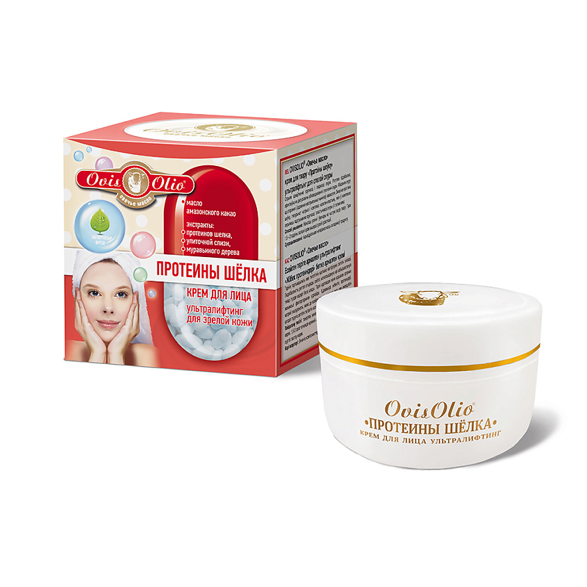 Изображение товара ОВИСОЛИО Крем Протеины шелка ультралифтинг для зрелой кожи 50 мл