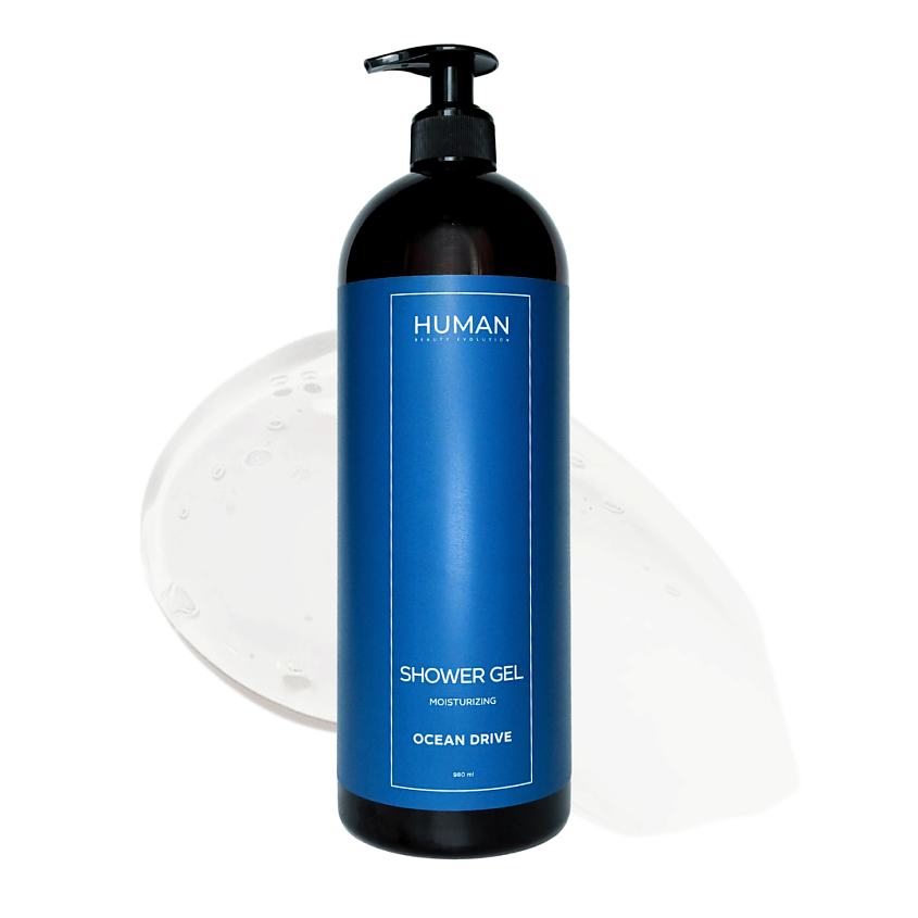 Изображение товара HUMAN BEAUTY EVOLUTION Гель для душа мужской OCEAN DRIVE, 980 мл