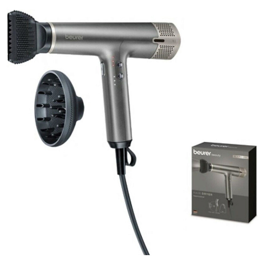 Изображение товара BEURER Фен для волос HC2R GLAMOUR+ мощный ионизирующий с насадками