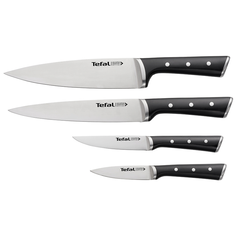 Изображение товара Набор ножей TEFAL Ice Force K2324S74 4 предмета надежные и острые кухонные ножи