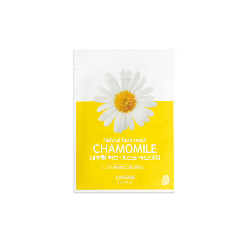 Изображение товара Тканевая маска для лица с экстрактом ромашки для чувствительной кожи 21 г