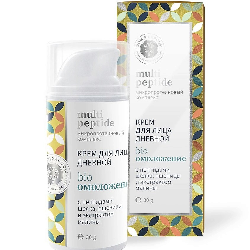 Изображение товара Крем для лица ДОМ ПРИРОДЫ КРЫМСКАЯ МАНУФАКТУРА Multi Peptide 30 г для омоложения и увлажнения