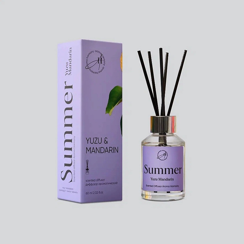 Изображение товара Ароматический диффузор Aroma Harmony Yuzu mandarin 60 мл экологически чистый