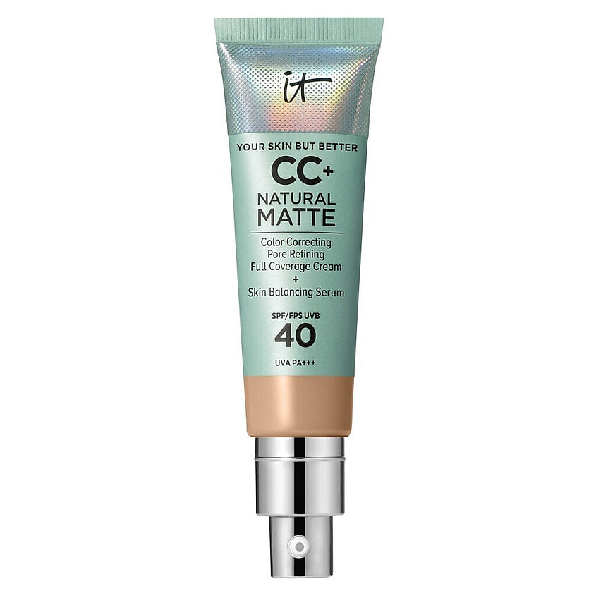 Изображение товара IT COSMETICS CC+ крем с матовым финишем и SPF40 Your Skin But Better Natural Matte, Neutral Medium