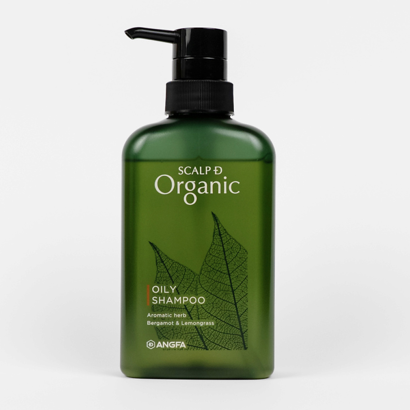 Изображение товара ANGFA Японский органический шампунь для жирных волос мужской SCALPD Organic OILY, 350
