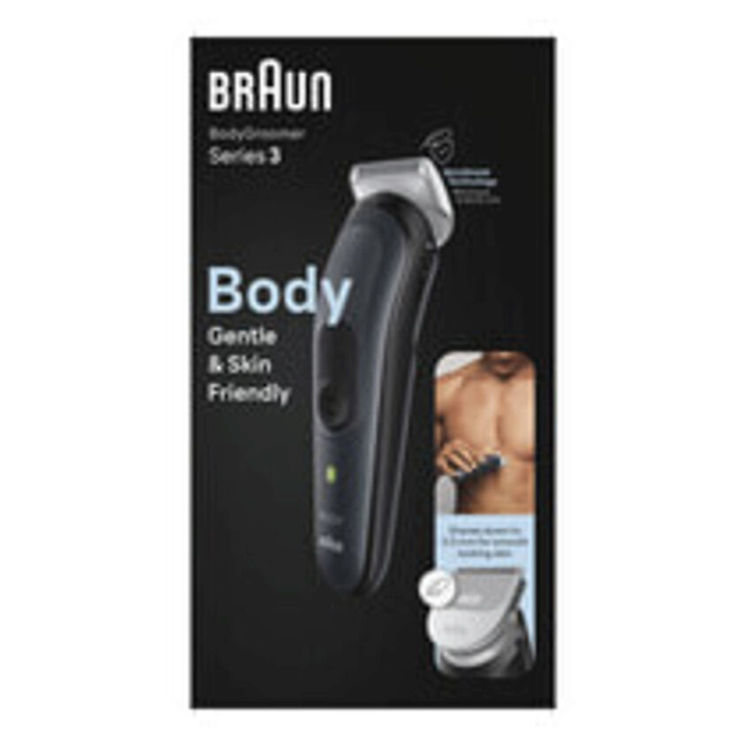 Изображение товара BRAUN Машинка для бритья BodyGroomer 3 BG3340 - AC/Battery - Black - Grey, 1 шт. Изображение товара BRAUN Машинка для бритья BodyGroomer 3 BG3340 - AC/Battery - Black - Grey, 1 шт.