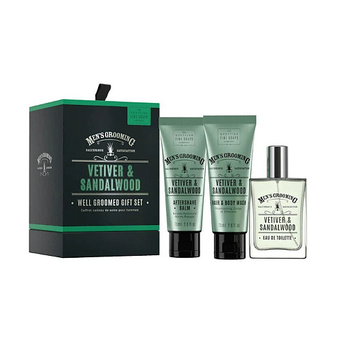

SCOTTISH FINE SOAPS Набор Vetiver & Sandalwood Well Groomed Gift Set, Набор Vetiver & Sandalwood Well Groomed Gift Set