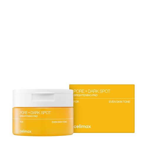 

CELIMAX Тонер-пэды для выравнивания кожи Pore+Dark Spot Brightening Pad, Тонер-пэды для выравнивания кожи Pore+Dark Spot Brightening Pad