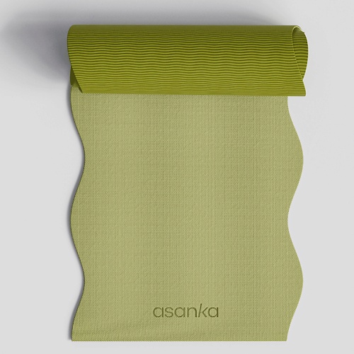 ASANKA Коврик для йоги и фитнеса волнистый