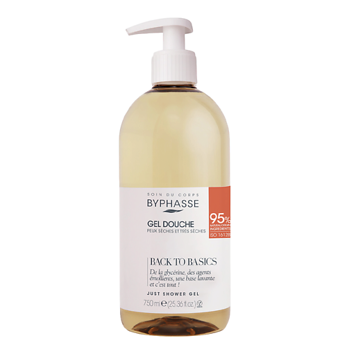 

BYPHASSE Гель для душа BACK TO BASICS для сухой и очень сухой кожи 750, Гель для душа BACK TO BASICS для сухой и очень сухой кожи