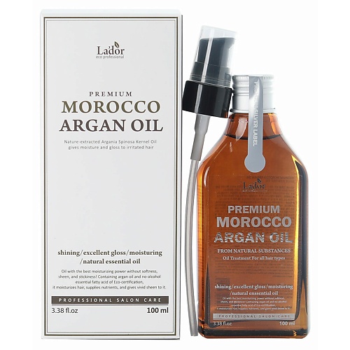 

LADOR Марокканское аргановое масло для волос Premium Morocco Argan Hair Oil 100, Марокканское аргановое масло для волос Premium Morocco Argan Hair Oil