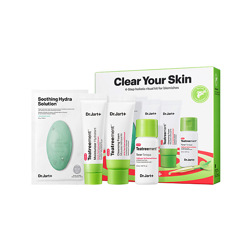 

DR. JART+ Набор для ухода за проблемной кожей Clear Your Skin 4-Step Holistic Ritual Kit for Blemishes, Набор для ухода за проблемной кожей Clear Your Skin 4-Step Holistic Ritual Kit for Blemishes