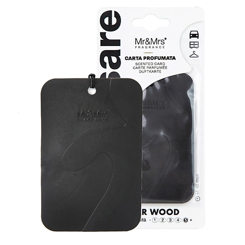 

MR & MRS FRAGRANCE Аромакарточка для автомобиля CESARE CARD 1, Аромакарточка для автомобиля CESARE CARD