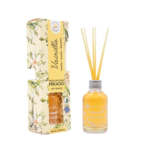 

LА CASA DE LOS AROMAS Жидкий ароматизатор для воздуха с палочками MIKADO. «Ваниль» 100, Жидкий ароматизатор для воздуха с палочками MIKADO. «Ваниль»