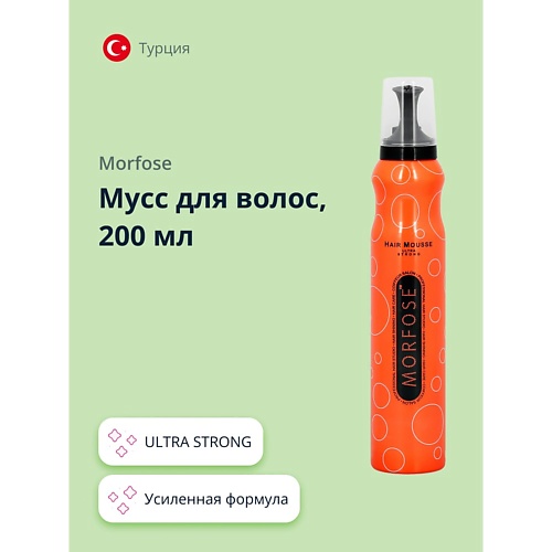 

MORFOSE Мусс для волос ULTRA STRONG 200, Мусс для волос ULTRA STRONG