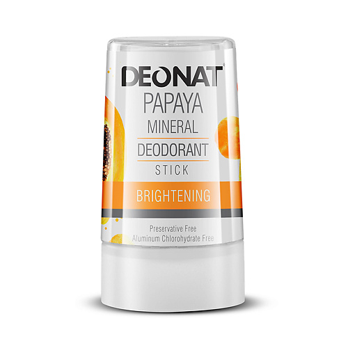 

ДЕОНАТ Натуральный минеральный дезодорант (квасцы аммонийные) с экстрактом папайи 40, Натуральный минеральный дезодорант (квасцы аммонийные) с экстрактом папайи
