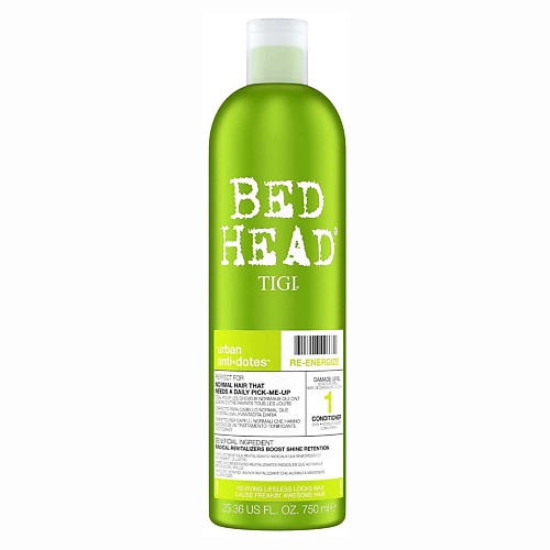 

TIGI Кондиционер для нормальных волос Bed Head Urban Anti+dotes Re-Energize 750, Кондиционер для нормальных волос Bed Head Urban Anti+dotes Re-Energize