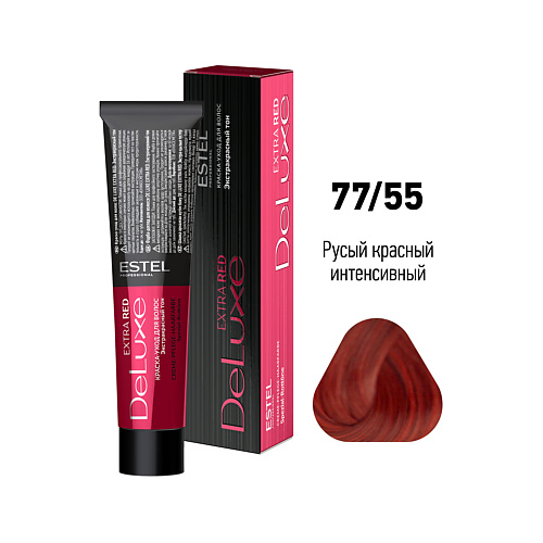 

ESTEL Краска-уход для волос DE LUXE EXTRA RED, Краска-уход для волос DE LUXE EXTRA RED