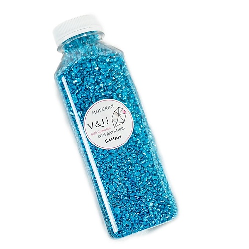 V&U COSMETICS Морская соль для ванн  с шиммером Банан