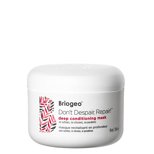

BRIOGEO Маска для поврежденных волос Don't Despair, Repair! Deep Conditioning Hair Mask 236, Маска для поврежденных волос Don't Despair, Repair! Deep Conditioning Hair Mask