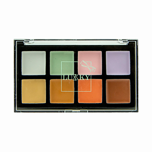 

LUKKY Набор консилеров палетка 8 цветов, Набор консилеров палетка 8 цветов