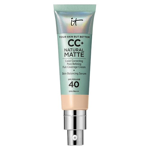 

IT COSMETICS CC+ крем с матовым финишем и SPF40 Your Skin But Better Natural Matte, CC+ крем с матовым финишем и SPF40 Your Skin But Better Natural Matte