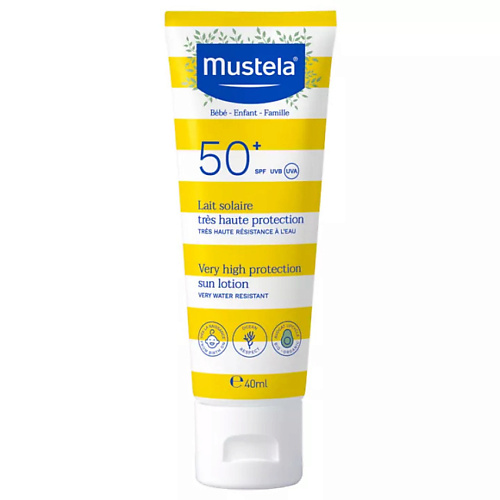 

MUSTELA Водостойкий солнцезащитный лосьон для чувствительной кожи Sun Lotion SPF 50+ 40, Водостойкий солнцезащитный лосьон для чувствительной кожи Sun Lotion SPF 50+