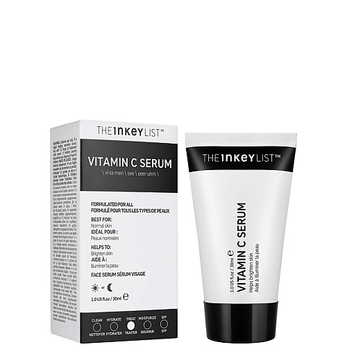 

THE INKEY LIST Осветляющая и выравнивающая тон кожи сыворотка Vitamin C Serum 30, Осветляющая и выравнивающая тон кожи сыворотка Vitamin C Serum