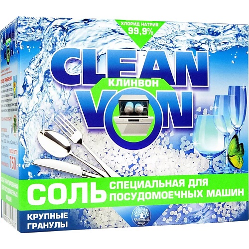 

CLEANVON Соль для посудомоечных машин 750, Соль для посудомоечных машин