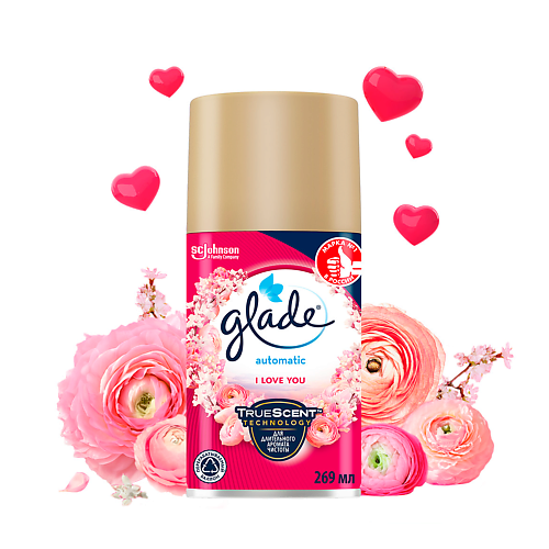 

GLADE Освежитель воздуха сменный баллон I love you 269, Освежитель воздуха сменный баллон I love you