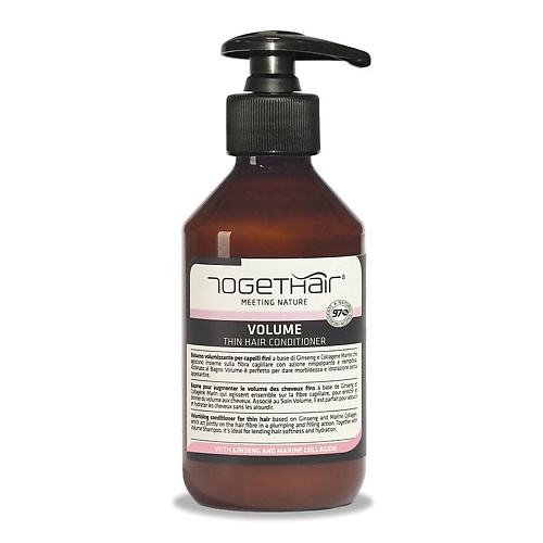 

TOGETHAIR MEETING NATURE VOLUME Бальзам-кондиционер для придания объема тонким волосам 250, VOLUME Бальзам-кондиционер для придания объема тонким волосам