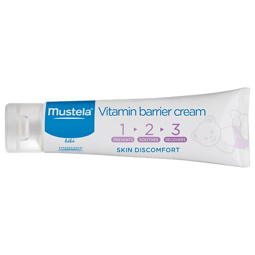 

MUSTELA Успокаивающий крем под подгузник 1 2 3 Vitamin Barrier Cream 150, Успокаивающий крем под подгузник 1 2 3 Vitamin Barrier Cream