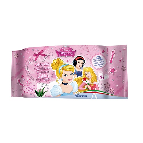 

ADMIRANDA Многофункциональные влажные салфетки Принцесса, Многофункциональные влажные салфетки Принцесса
